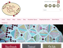 Tablet Screenshot of bellarosequilts.com